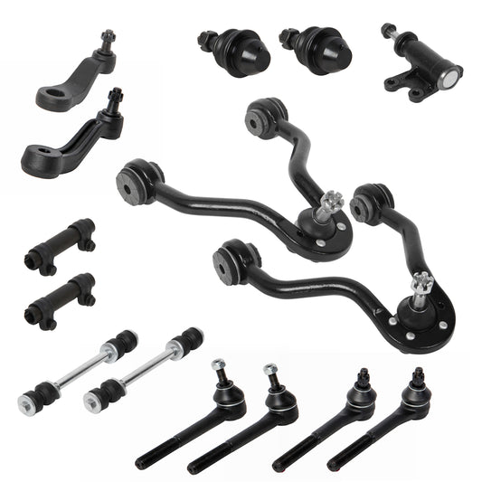 15pc Upper Control Arm Ball Joint Tierod Sway Bar for CHEVROLET/GMC K2500 K1500 1993-1995 for Surburbon 1993-1999