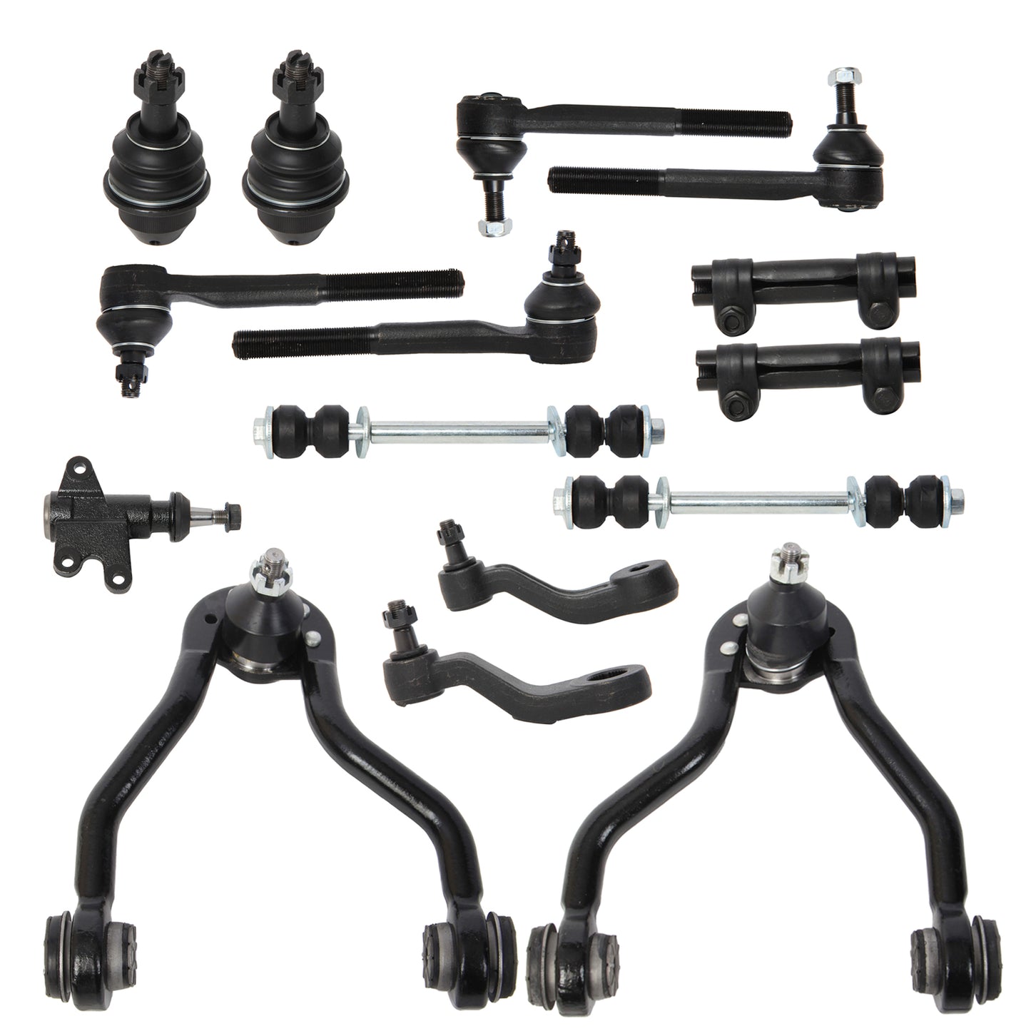 15pc Upper Control Arm Ball Joint Tierod Sway Bar for CHEVROLET/GMC K2500 K1500 1993-1995 for Surburbon 1993-1999