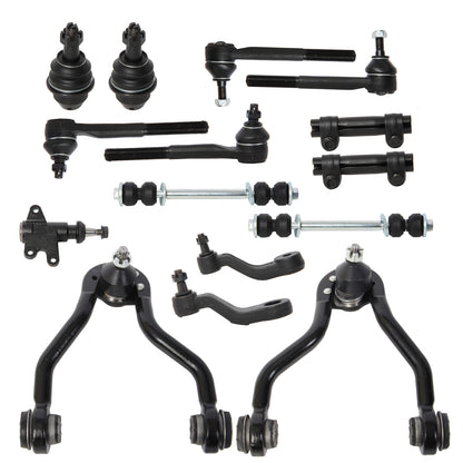 15pc Upper Control Arm Ball Joint Tierod Sway Bar for CHEVROLET/GMC K2500 K1500 1993-1995 for Surburbon 1993-1999