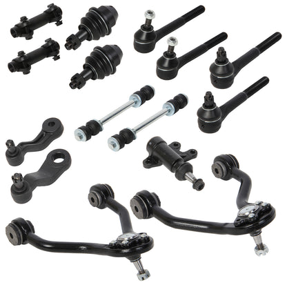 15pc Upper Control Arm Ball Joint Tierod Sway Bar for CHEVROLET/GMC K2500 K1500 1993-1995 for Surburbon 1993-1999