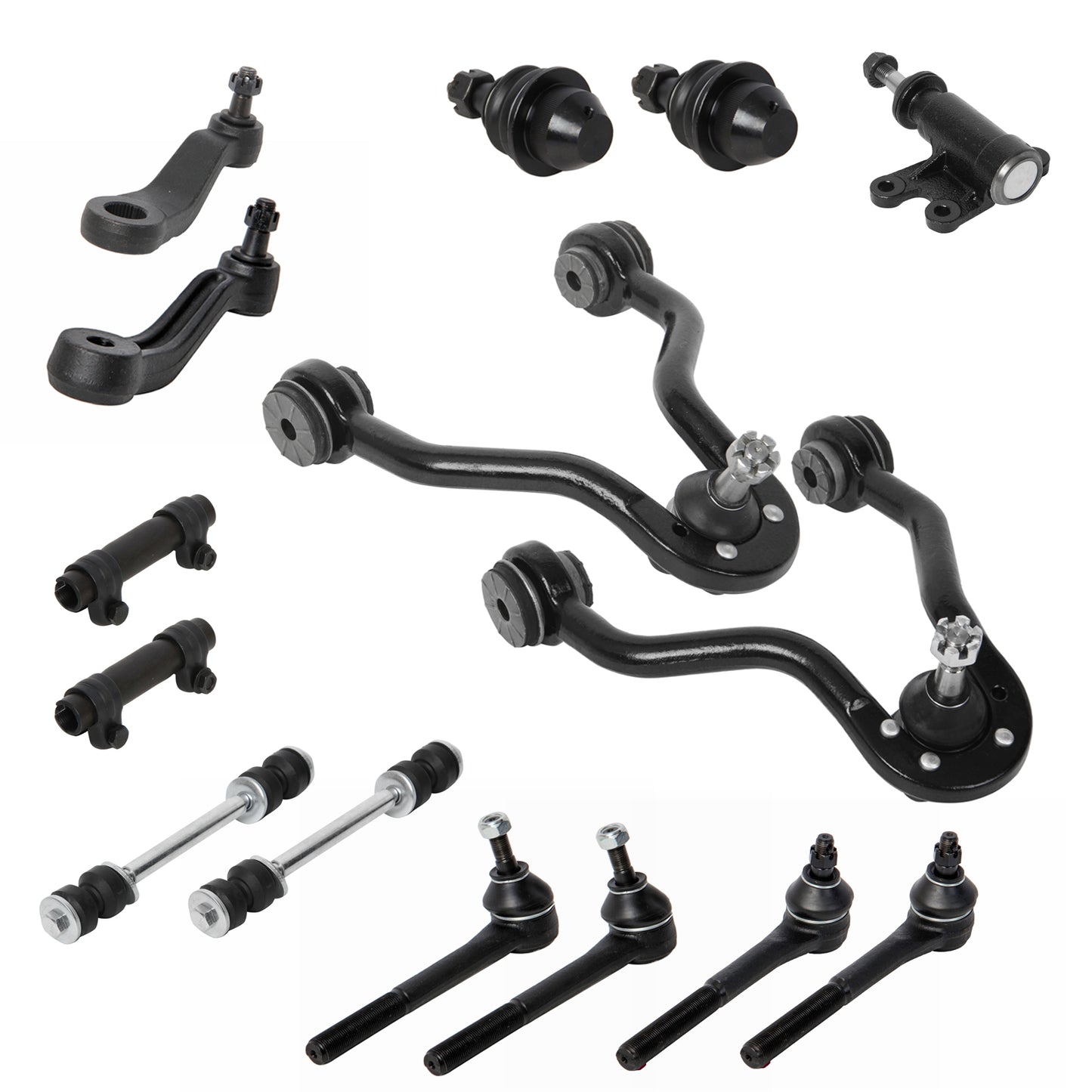 15pc Upper Control Arm Ball Joint Tierod Sway Bar for CHEVROLET/GMC K2500 K1500 1993-1995 for Surburbon 1993-1999