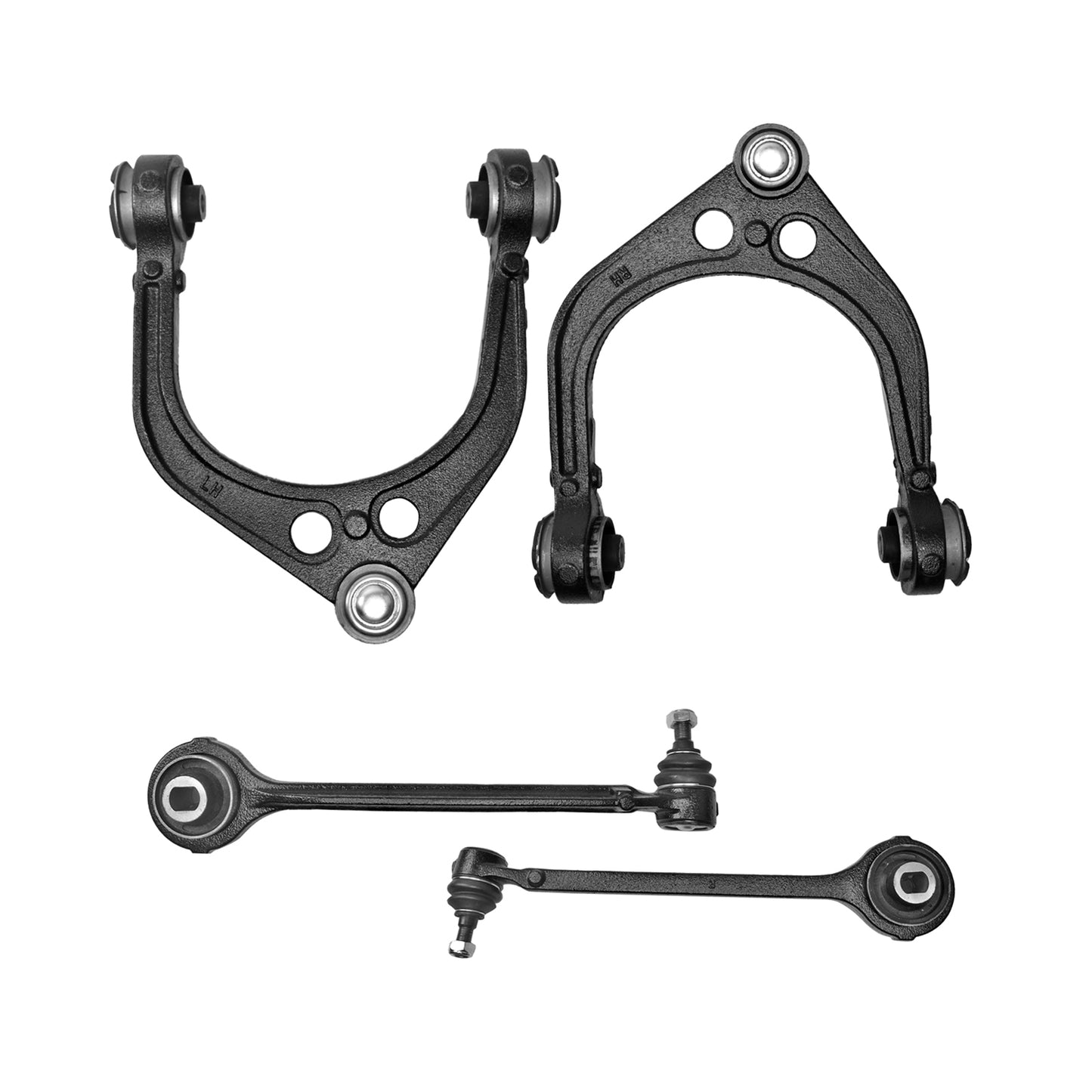 4pc K620177 K620178 K620258 K620257 RWD Front Upper Lower Forward Control Arms for Chrysler 300 2005-2010 2012 2013 2014 for Dodge Charger 2006-2010 2012-2019 for DODGE Magnum 2005 2006 2007 2008
