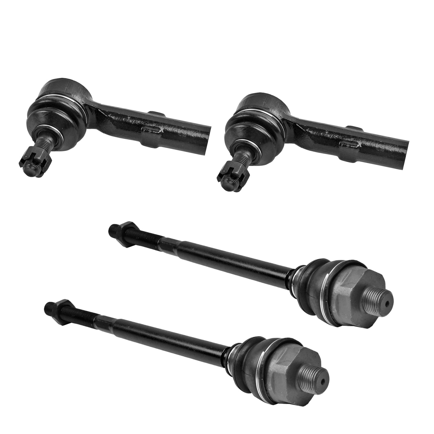 4pc ES3609 ES3488 For Chevy Silverado for GMC Sierra Yukon 2500 3500 HD H2 Front Inner Outer Tie Rods