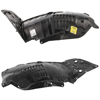 2pc Inner Fender Liner Compatible with Infiniti Q50 2014-2023 IN1248128 IN1249128 Front Passenger and Driver