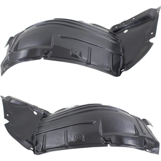 2pc Inner Fender Liner Compatible with Infiniti M35 2008-2010 IN1248122 IN1249122 Front Passenger and Driver