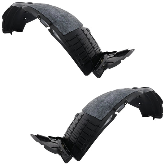 2pc Inner Fender Liner Compatible with Hyundai Santa Fe 2013-2016 HY1248129 HY1249129 Front Passenger and Driver