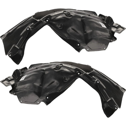 2pc Inner Fender Liner Compatible with Infiniti M37 2011-2013 IN1248124 IN1249124 Rear Passenger and Driver
