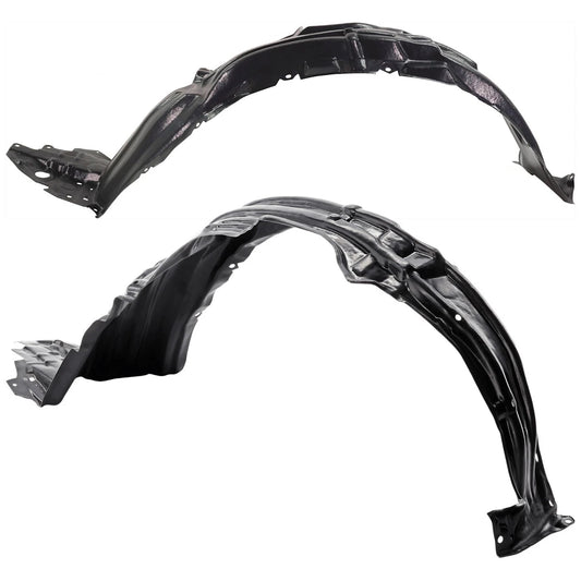 2pc Inner Fender Liner Compatible with Lexus CT200h 2015-2017 LX1248140 LX1249113 Front Passenger and Driver