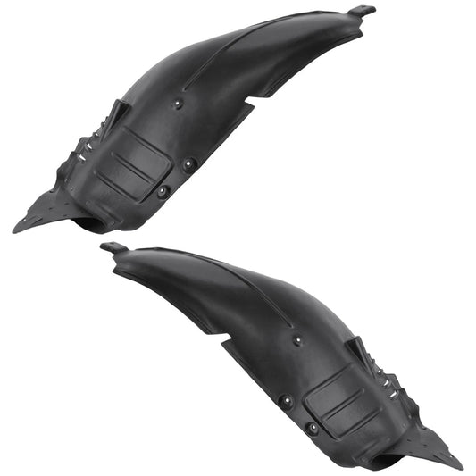 2pc Inner Fender Liner Compatible with Mercedes Benz S550 2012-2013 MB1248159 MB1249159 Front Passenger and Driver