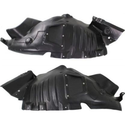 2pc Inner Fender Liner Compatible with Mercedes Benz E350 2010-2013 MB1249158 MB1248158 Front Passenger and Driver