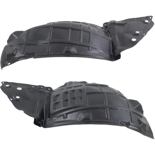2pc Inner Fender Liner Compatible with Infiniti M37 2011-2013 IN1249120 IN1248120 Front Passenger and Driver