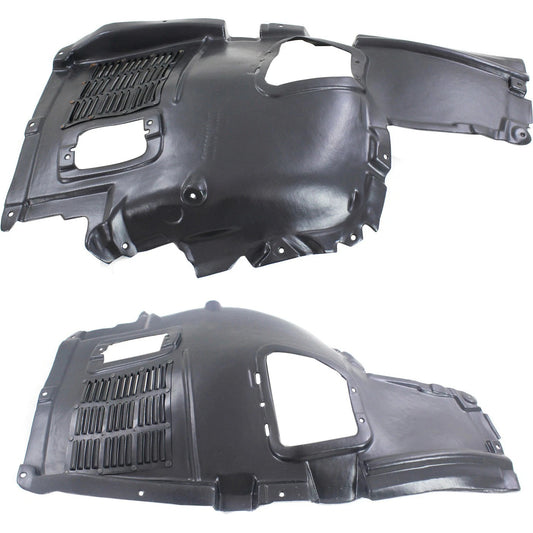 2pc Inner Fender Liner Compatible with BMW 535i GT 2010-2017 BM1249133 BM1248133 Front Passenger and Driver