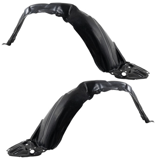2pc Inner Fender Liner Compatible with Toyota Prius C 2012-2014 TO1248186 TO1249186 Front Passenger and Driver
