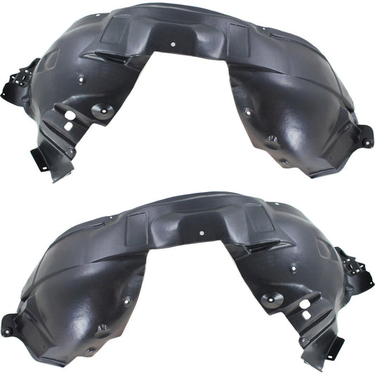 2pc Inner Fender Liner Compatible with Ford Edge 2011-2014 FO1248154 FO1249154 Front Passenger and Driver