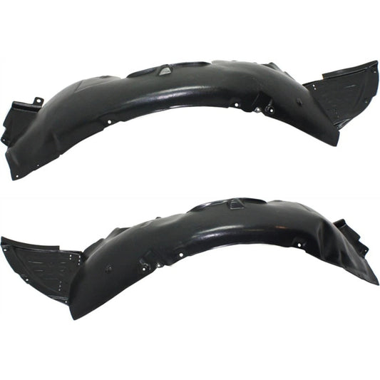 2pc Inner Fender Liner Compatible with Hyundai Genesis 2011-2014 HY1249128 HY1248128 Front Passenger and Driver