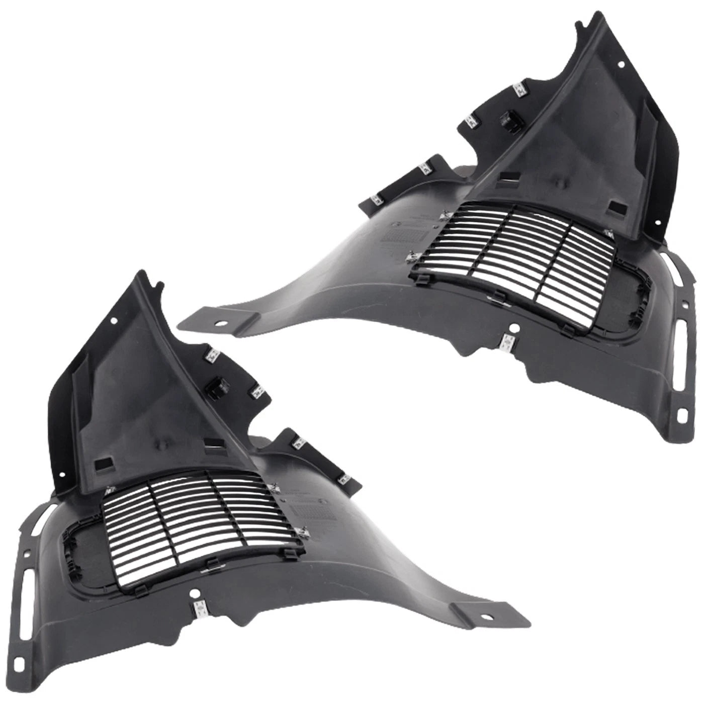 2pc Inner Fender Liner Compatible with Volkswagen Golf R 2015-2019 VW1249150 VW1248125 Front Passenger and Driver