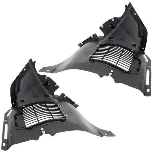 2pc Inner Fender Liner Compatible with Volkswagen Golf R 2015-2019 VW1249150 VW1248125 Front Passenger and Driver