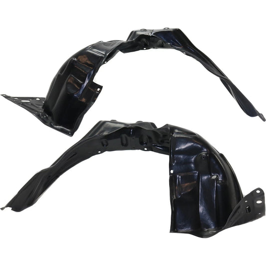 2pc Inner Fender Liner Compatible with Mitsubishi Mirage 2014-2015 2017-2020 MI1249130 MI1248130 Front Passenger and Driver