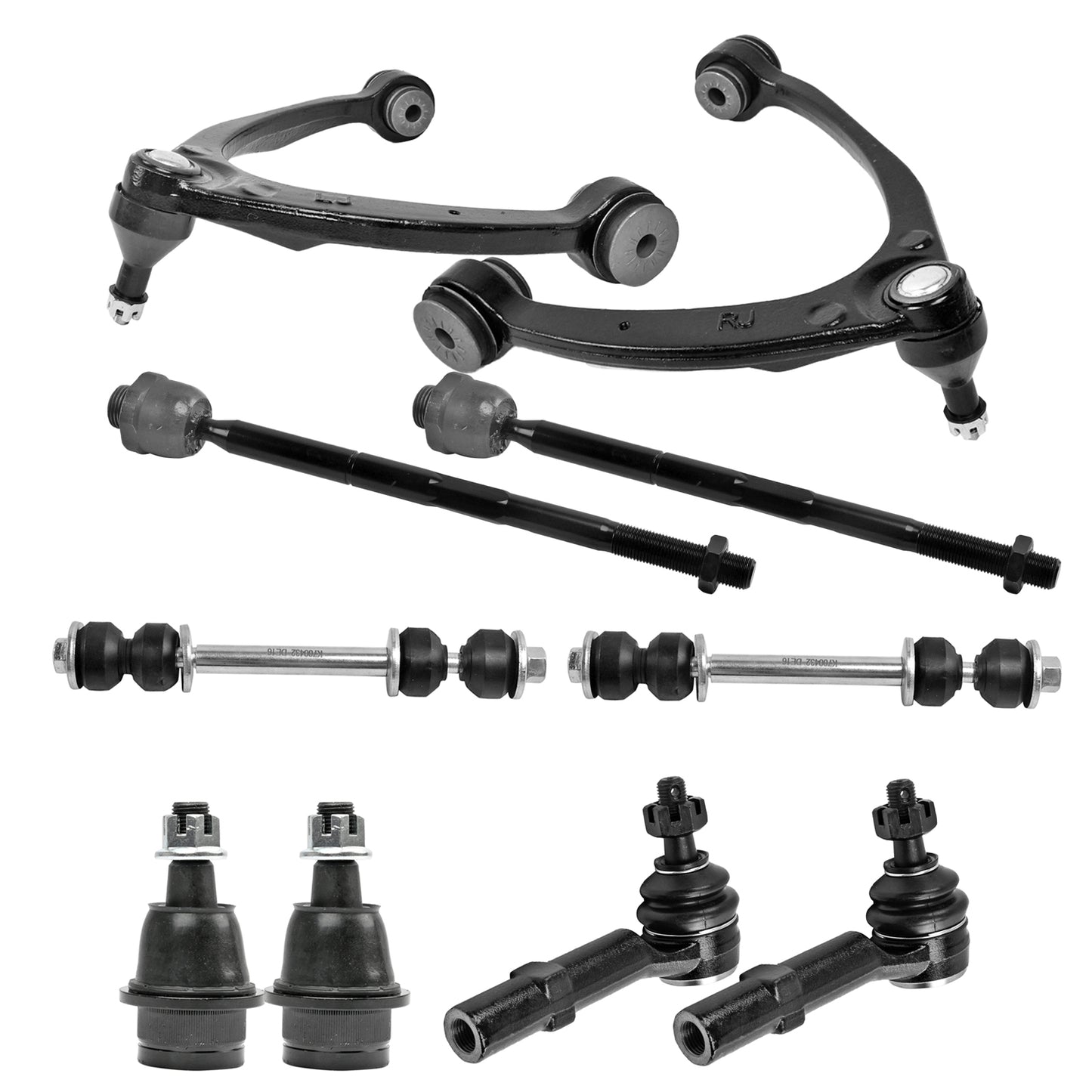 10pc K80669 K80670 K700432 K6541 EV800084 ES800223 Front Upper Control Arm Ball Joint Sway Bar for Chevy Cadillac for GMC Sierra 2007 2008 2009 2010 2011 2012 2013 2014