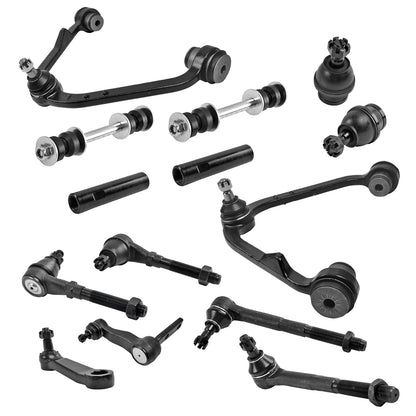 14pc K8726 K8728 K8695 K8772 ES3368 K8700 K8739 ES3364 ES3365 ES3366 ES3367 Front Upper Control Arm Sway Bar Tie Rod for F-150 1997-2003
