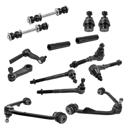 14pc K8726 K8728 K8695 K8772 ES3368 K8700 K8739 ES3364 ES3365 ES3366 ES3367 Front Upper Control Arm Sway Bar Tie Rod for F-150 1997-2003