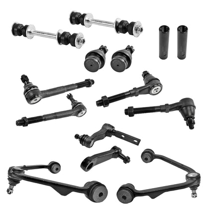 14pc K8726 K8728 K8695 K8772 ES3368 K8700 K8739 ES3364 ES3365 ES3366 ES3367 Front Upper Control Arm Sway Bar Tie Rod for F-150 1997-2003