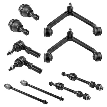 10pc K7424 K7411 K7400 ES538 EV407 2WD Front Upper Control Arm with Ball Joint Sway Bar for Dodge Ram 1500 2002 2003 2004 2005