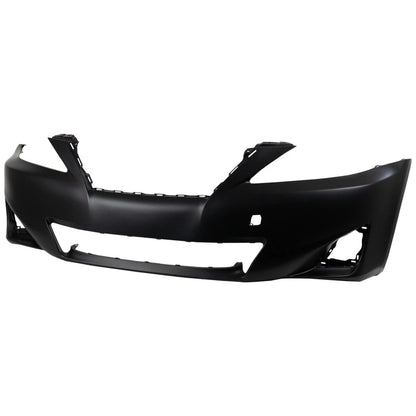 Primed Front Bumper Cover 5211953979 LX1000212 Replacement For Lexus IS250 IS350 2011 2012 2013 with Fog Lamp Holes Primed