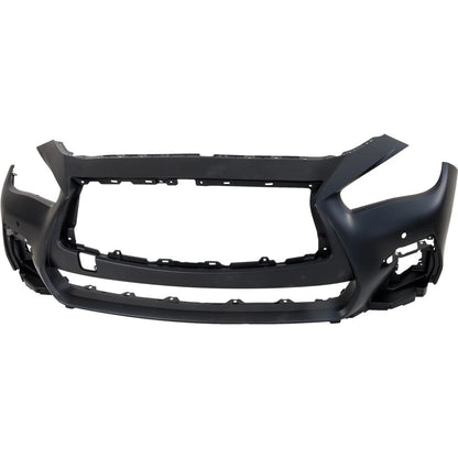 Primed Primed Bumper Cover Front 620226HJ1H IN1000283 Replacement For Infiniti Q50 2018 2019 2020 2021 2022 2023