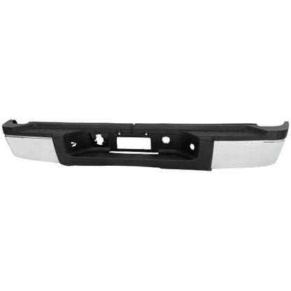 Primed Step Bumper 31013 22932801 GM1103164 Replacement For Chevrolet Silverado 2500HD 3500HD 2011 2012 2013 2014 Replacement For GMC Sierra 2500HD 3500HD 2011-2014 Rear Chrome