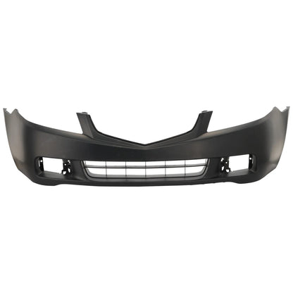 Primed Front Bumper Cover Fascia 04711SECA90ZZ AC1000145 Replacement For Acura TSX 2004 2005 Primed With Fog Light Holes