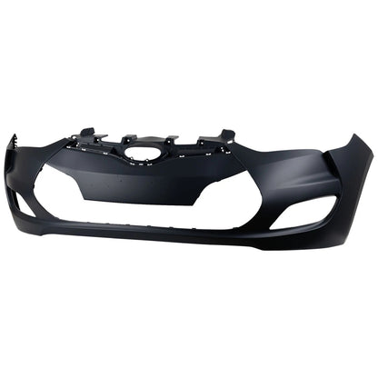 Primed Front Bumper Cover 865112V000 HY1000189 Replacement For Hyundai Veloster 2012 2013 2014 2015 2016 2017 With Fog Lamp Holes Primed