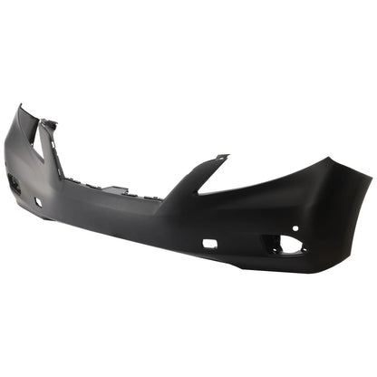 Primed Front Bumper Cover 521190E907 LX1000191 Replacement For Lexus RX350 2010 2011 2012 with Park Assist Sensor Holes Primed