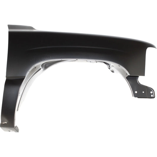 Primed Fender Replacement For Chevrolet Silverado 1500 1999 2000 2001 2002 Front Passenger Side 12476220 GM1241267