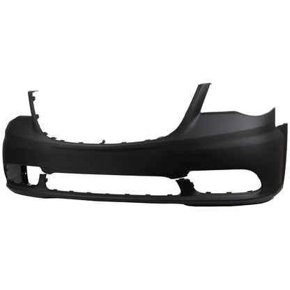 Primed Front Bumper Cover 68088967AA CH1000990 Replacement For Chrysler Town & Country 2011 2012 2013 2014 2015 2016 with Fog Lamp Holes Primed