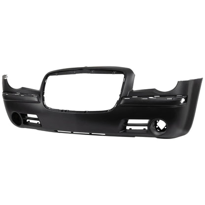 Primed Front Bumper Cover 4805774AD CH1000441 Replacement For Chrysler 300 2005 2006 2007 2008 2009 2010 Primed With Fog Light Holes 5.7L