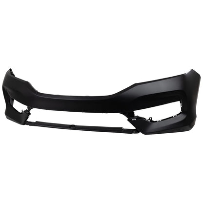 Primed Front Bumper Cover Primed 71101T2FA50ZZ HO1000302 Replacement For Honda Accord 2016 2017 4-Door Sedan