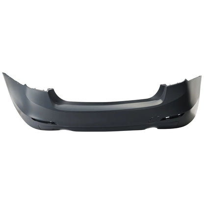 Primed Bumper Cover 51127312726 BM1100272 Replacement For BMW 335i 2012 2013 2014 2015 Standard Type Rear Primed With Tow Hook Hole