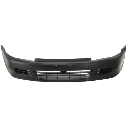 Primed Bumper Cover 71101SR0A00ZZ HO1000141 Replacement For Honda Civic 1992 1993 1994 1995 Front with Spoiler Holes Primed Coupe/Hatchback