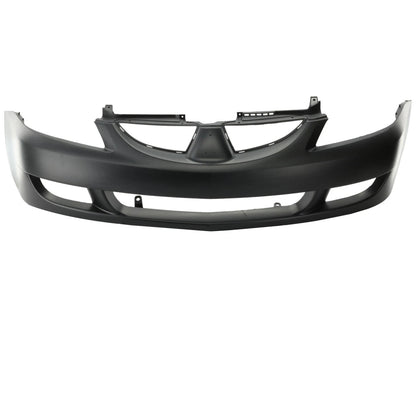 Primed Front Bumper Cover MN161540BA MI1000310 Replacement For Mitsubishi Lancer 2004 2005 with Fog Lamp Holes Primed