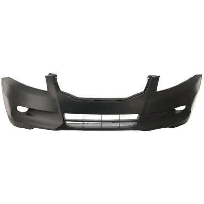Primed Front Bumper Cover 04711TA6A91ZZ HO1000279 Replacement For Honda Accord 2011 2012 Sedan 6CYL with Fog Lamp Hole Primed