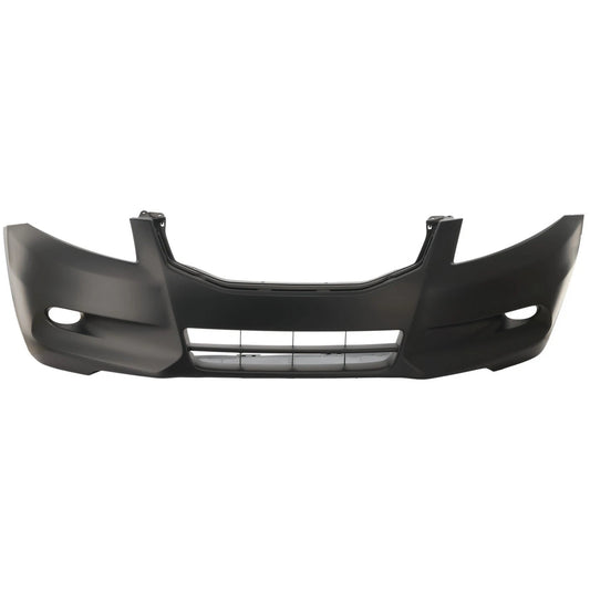 Primed Front Bumper Cover 04711TA6A91ZZ HO1000279 Replacement For Honda Accord 2011 2012 Sedan 6CYL with Fog Lamp Hole Primed