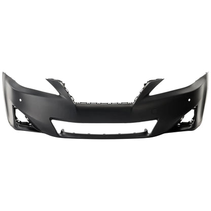 Primed Bumper Cover 5211953980 LX1000217 Replacement For Lexus IS250/IS350 2011 2012 2013 Primed Front with Fog Light Holes Base Model