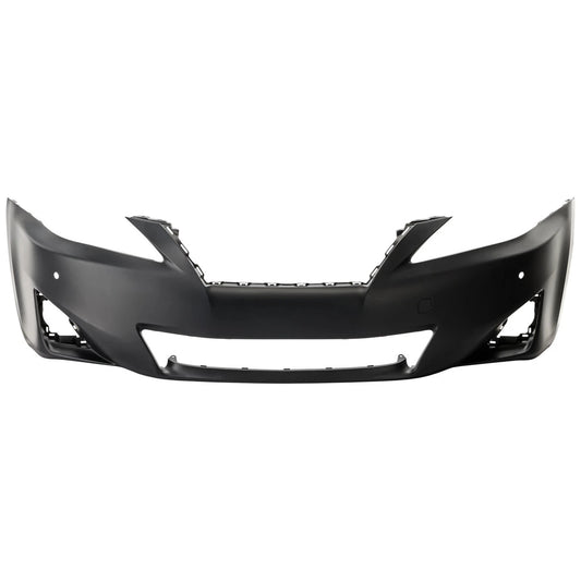 Primed Bumper Cover 5211953980 LX1000217 Replacement For Lexus IS250/IS350 2011 2012 2013 Primed Front with Fog Light Holes Base Model