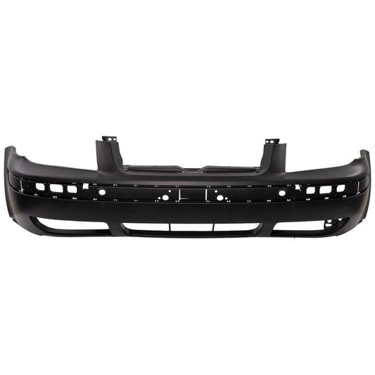 Primed Front Bumper Cover 1J5807217JGRU VW1000136 Replacement For Volks Jetta 1999 2000 2001 2002 2003 2004 2005 with Fog Lamp Holes Primed