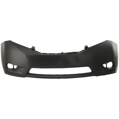 Primed Front Bumper Cover Primed 5211908904 TO1000369 Replacement For Toyota Sienna 2011 2012 2013 2014 2015 2016 2017 BASE LE XLE