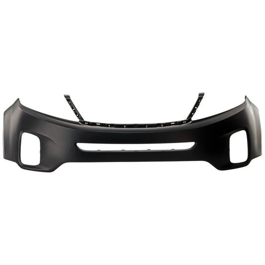 Primed Front Upper Bumper Cover 865111U500 KI1000164 Replacement For Kia Sorento 2014 2015 with Fog Lamp Holes Primed
