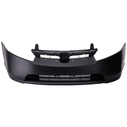 Primed Front Bumper Cover 04711SNXA90ZZ HO1000259 Replacement For Honda Civic 2007 2008 Sedan 2.0L Eng Primed Plastic