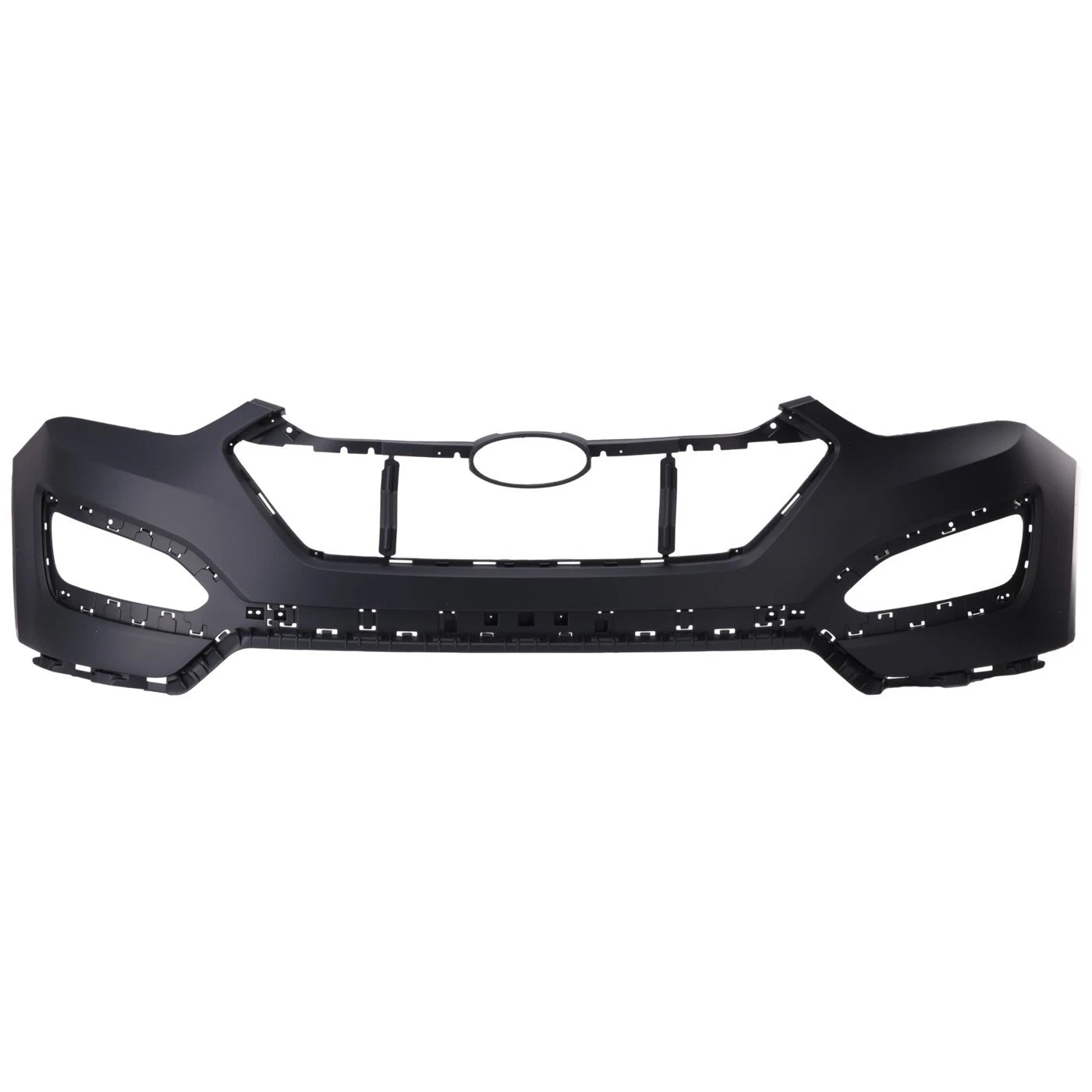Primed Front Bumper Cover 865114Z000 HY1014100 Replacement For Hyundai Santa Fe 2013 2014 2015 2016 with Fog Lamp Holes Primed