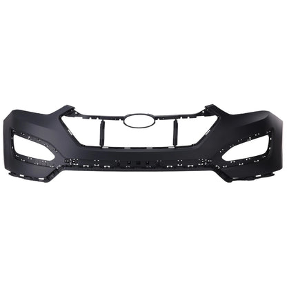 Primed Front Bumper Cover 865114Z000 HY1014100 Replacement For Hyundai Santa Fe 2013 2014 2015 2016 with Fog Lamp Holes Primed